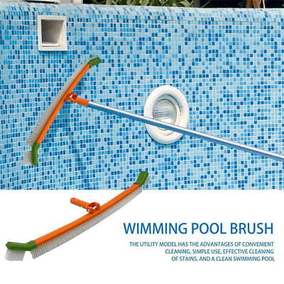 #ad Pool Brush Head 24quot; Swimming Pool Cleaning Brush With Detachable Ends
