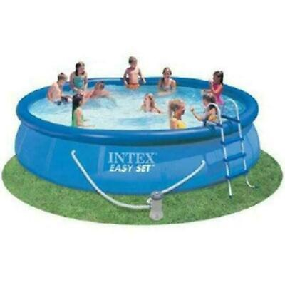 #ad Intex 15#x27; x 33quot; Easy Set Above Ground Pool amp; 530 GPH Filter Pump Open Box