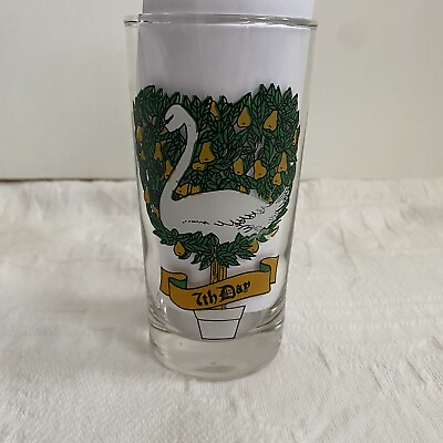 VTG 12 Days of Christmas Glass 7 Swans A Swimming Replacement Free Shipping
