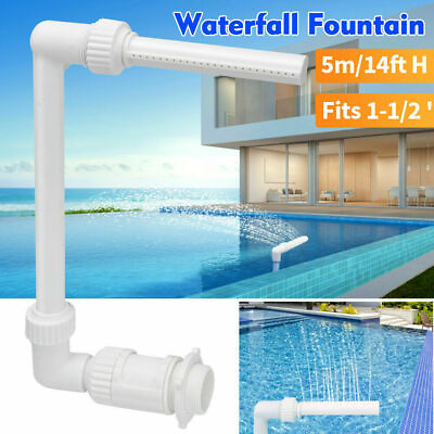 Waterfall Fountain Water In Above Swimming Pool Sprinkler Spray Ground For Intex