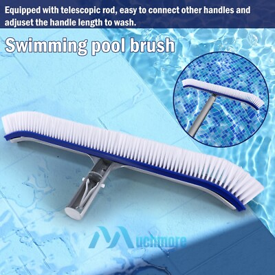 #ad Professional Swimming Pool Wall amp; Tile Brush 18quot; Luxury Curved Edge Heavy Duty