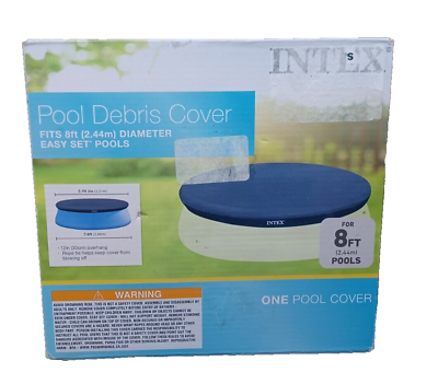 #ad INTEX 8 Foot Pool Cover For Easy Set Pool Debris Cover 12quot; Overhang