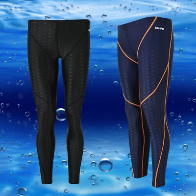 #ad Men Rash Guard Pants Long Swim Leggings UV Protective Wetsuit Surfing Dive Pants