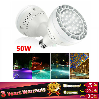 #ad LED Swimming Pool Light Bulb for Pentair Hayward 120V 50W 6000K Daylight White