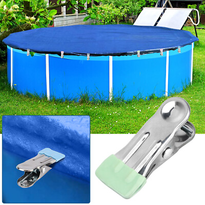 #ad Above Ground Winter Universal Stainless Steel Swimming Pool Cover Clip