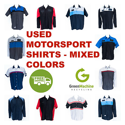 #ad Used Work Shirts Motorsport Cintas Redkap Unifirst Gamp;K MIXED COLORS FREESHIP