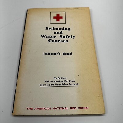 Vintage American Red Cross Swimming and Water Safety Courses Instructor#x27;s Manual