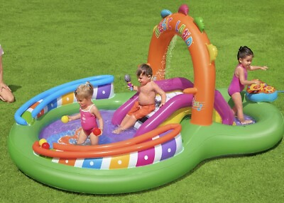 #ad H2OGO Sing ‘N Splash Multicolor Inflatable Child Water Play Center NEW