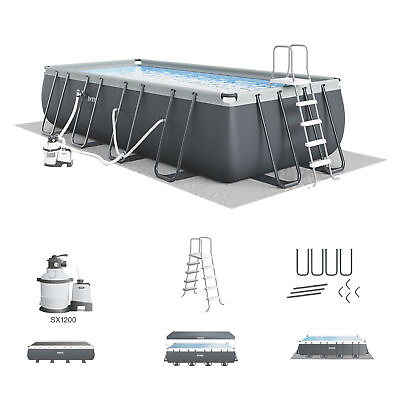 #ad Intex 18#x27; x 9#x27; x 52quot; Ultra XTR Rectangular Frame Swimming Pool Set with Pump