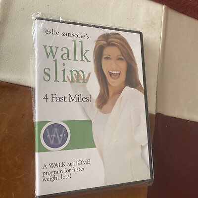 #ad #ad Leslie Sansone Walk Slim 4 Fast Miles DVD Walk At Home Brand New Sealed