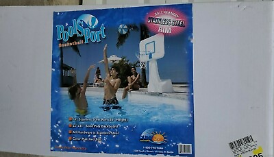 #ad Dunn Rite PoolSport Backboard Portable Swimming Pool Basketball Hoop Net