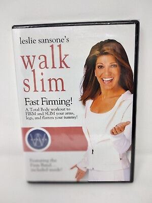 #ad #ad Leslie Sansone Walk Slim Fast Firming DVD Includes Firm Band Brand New.
