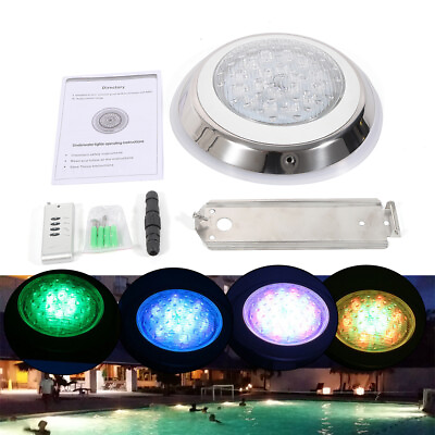 #ad #ad 54W RGB LED Swimming Pool Light Underwater SPA Waterproof Lamp amp; Remote Control
