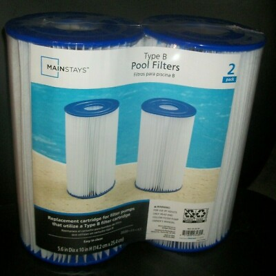 #ad Pool Filters Summer Waves TYPE B Swimming Pool Spa Pump Filter Cartridges 2 pack