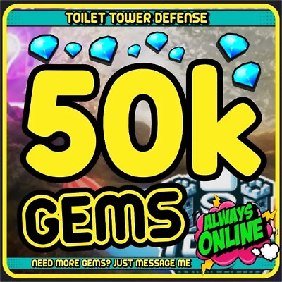 #ad #ad Toilet Tower Defence 50k Gems Diamonds Cheapest Price Fast Delivery TTD gems