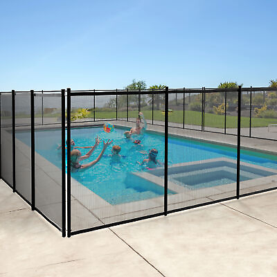 #ad TAUS Pool Fences 4#x27;x12#x27; In Ground Swimming Pool Safety Fence Prevent Accidental