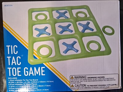 #ad Tic Tac Toe Extra Large Inflatable Swimming Pool Game 4ftx4ft Pool Party Summer