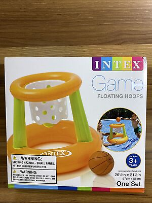 Intex Game Floating Hoops Swimming Basketball Pool Toy Game Family Kids Fun Play