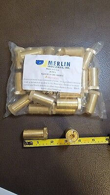 ORIGINAL MERLIN SAFETY COVER ANCHORS. LOT OF 30. BRASS SWIMMING POOL ANCHORS