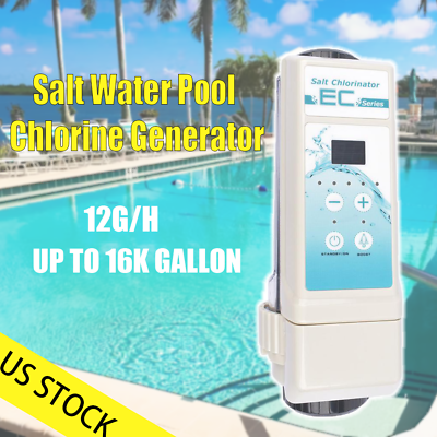 #ad #ad Water Chlorinator System 16k Gallon Salt Chlorine Generator Salt for Above Pool