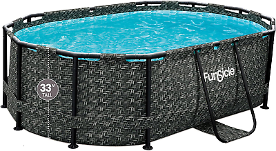 #ad Oasis 9 Foot by 10 Inch Oval above Ground Pool with Skimmerplus Filter Pump Typ