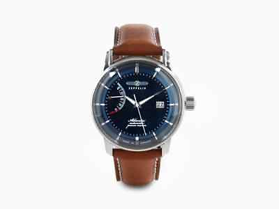 #ad #ad Zeppelin Atlantic Blue Dial Brown Leather Strap Automatic 8462 3 Men#x27;s Watch 50M
