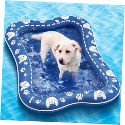 #ad Dog Float Raft Bone Shape Dog Pool Floats Inflatable Pet Dog Swimming Float