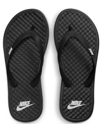 #ad Nike Ondeck Thong #x27;Black#x27; Comfort Slides Men#x27;s Sizes: 10 15 CU3958 002