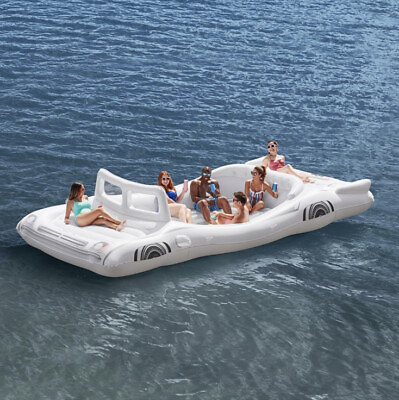 Member#x27;s Mark Inflatable Vintage Cruiser Floating Island Six Person Over 10 Ft