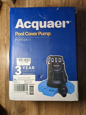 #ad Acquaer PCP025 1 1 4 HP Automatic Swimming Pool Cover Pump 115V Pump 2250 GPH