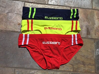 Eussieinq men#x27;s swimwear brief various colours size L 31quot; 33quot; amp; XL 33quot; 35quot;