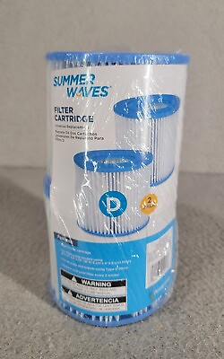 #ad Summer Waves Type D Swimming Pool Pump Filter Cartridge Pack of 2 P57100102