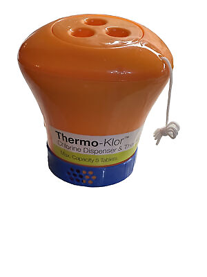 #ad Kokido Kokido Thermo Klor Chemical Dispenser Orange Thermometer