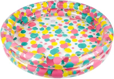 #ad Duck Pond Pool Inflate 3#x27; X 6quot; Funky Color Inflatable Kiddie Pool
