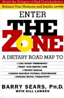 #ad #ad Enter The Zone: A Dietary Road map Hardcover By Barry Sears GOOD