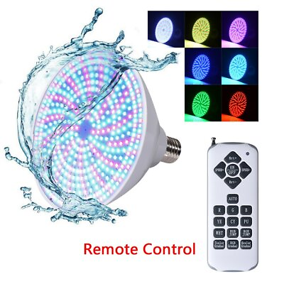 #ad 45W AC 12V RGB Color Swimming Pool LED Light Bulb E27 Underwater Waterproof IP68