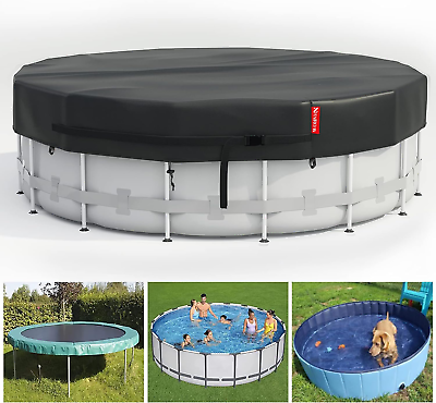 #ad 15 Ft round Pool Cover Solar Covers for above Ground Pools Inground Pool Cover