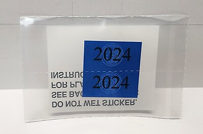 #ad DMV STICKER CVRA 2024 Blue California Commercial Gross Vehicle Weight Sticker