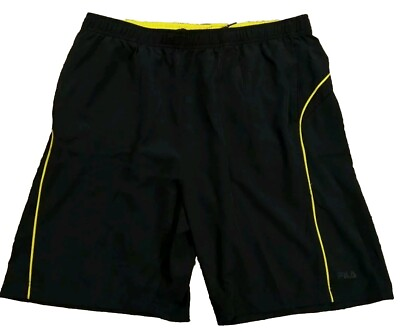 #ad Men#x27;s Fila Black Swim Shorts Shorts XL