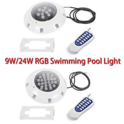 LED Pool Light Swimming Underwater Lamp RGB Spa Lights Waterproof Remote Control