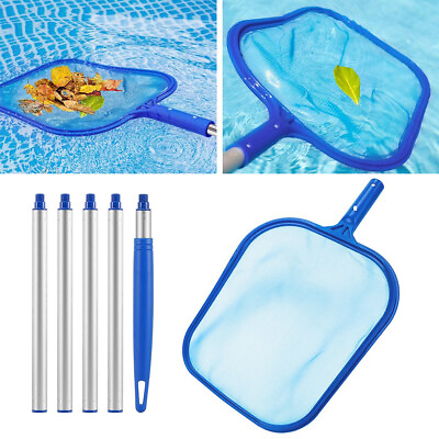 #ad Swimming Pool Skimmer Flat Net Fine Mesh Leaves Debris Cleaning Tool Lightweight