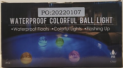 #ad #ad 2 Pack Floating Pool Lights Solar Pool Lights With 4 Colors amp; Hangable