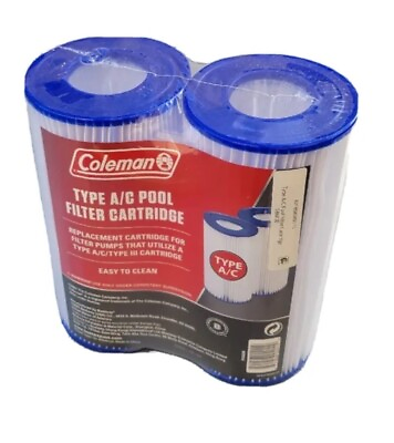 #ad 2 Coleman Swimming Pool Filters Type III A C #5865E New Sealed