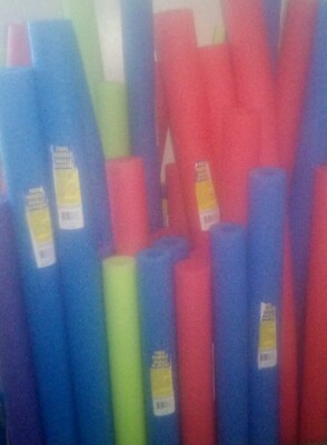 POOL NOODLES 48quot; VARIETY COLORS WITH CORE HOLE USE FOR SWIMMING ACTIVITIESETC