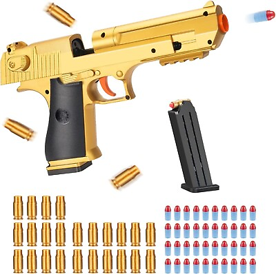 Soft Bullet Guns Pistol With 40 Darts Toys Model Shell Ejecting Foam Blaster