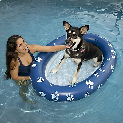 #ad PoolCandy Inflatable Pet Float Easy Set Up Doggy Pool Floats
