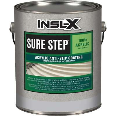#ad INSL X Sure Step Medium Gray Skid Resistant Concrete Paint 1 Gal. SU0308092 01
