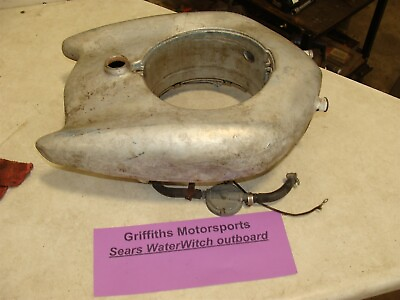 #ad #ad 1930#x27; 40#x27;s Sears Water Witch outboard motor 571.14 aluminum gas fuel tank