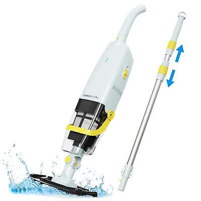 #ad Handheld Pool Vacuum with Telescopic Pole Cordless Rechargeable Pool Cleaner...