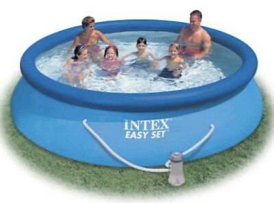 #ad #ad Intex 12#x27; x 30quot; Easy Set Above Ground Swimming Pool amp; Filter Pump 28131EH